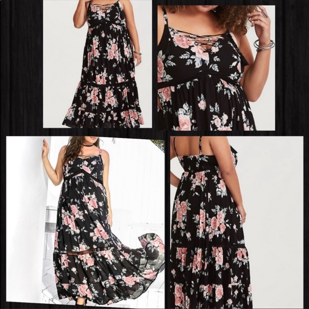 Plus Size Torrid 2X flowing  summer dress.